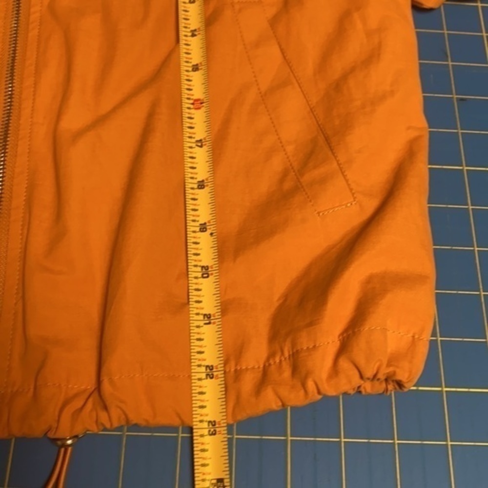 FOREVER 21 Yellow Windbreaker Jacket with Hood Small EUC - Picture 12 of 13